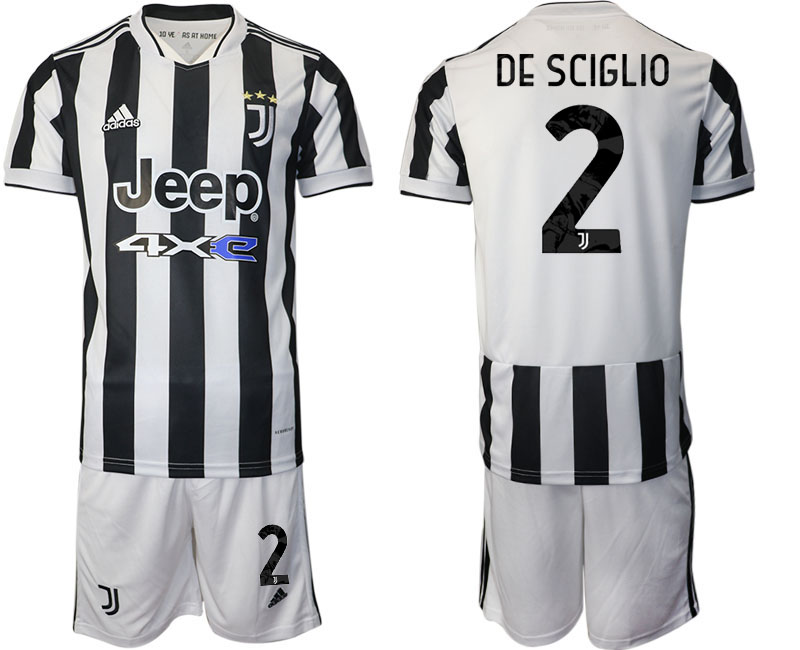 Men 2021-2022 Club Juventus home white #2 Adidas Soccer Jerseys->juventus jersey->Soccer Club Jersey